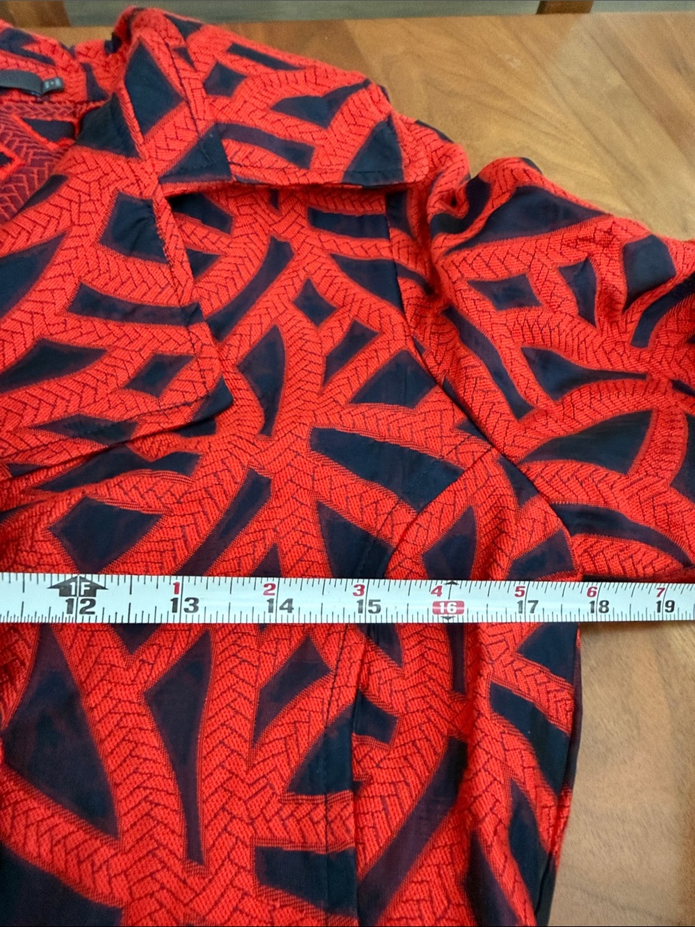 Anthropologie Eva Franco Navy and Red Trench Coat - Picture 5 of 8